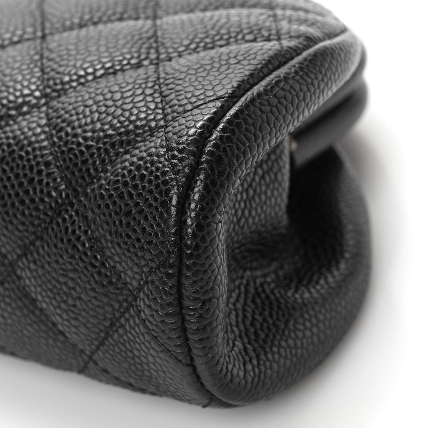 Caviar Quilted Timeless Clutch Black