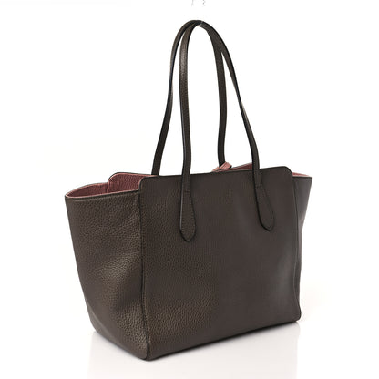 Gucci Dollar Calfskin Small Swing Tote Grey Field Soft Pink 3 of 8
