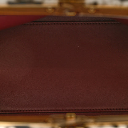 Chanel Lambskin Pony Hair Printed Clutch With Chain Black White 4 of 10