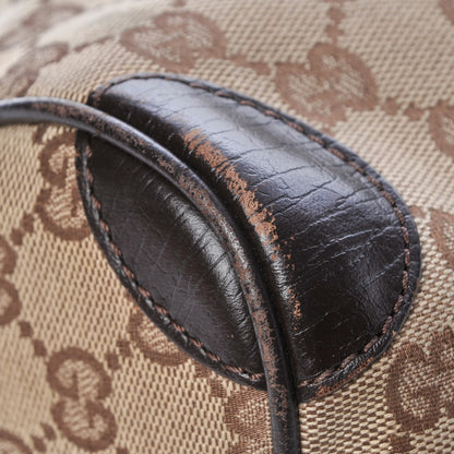 Gucci Monogram Vintage Web Mini Boston Dark Brown 14 of 26