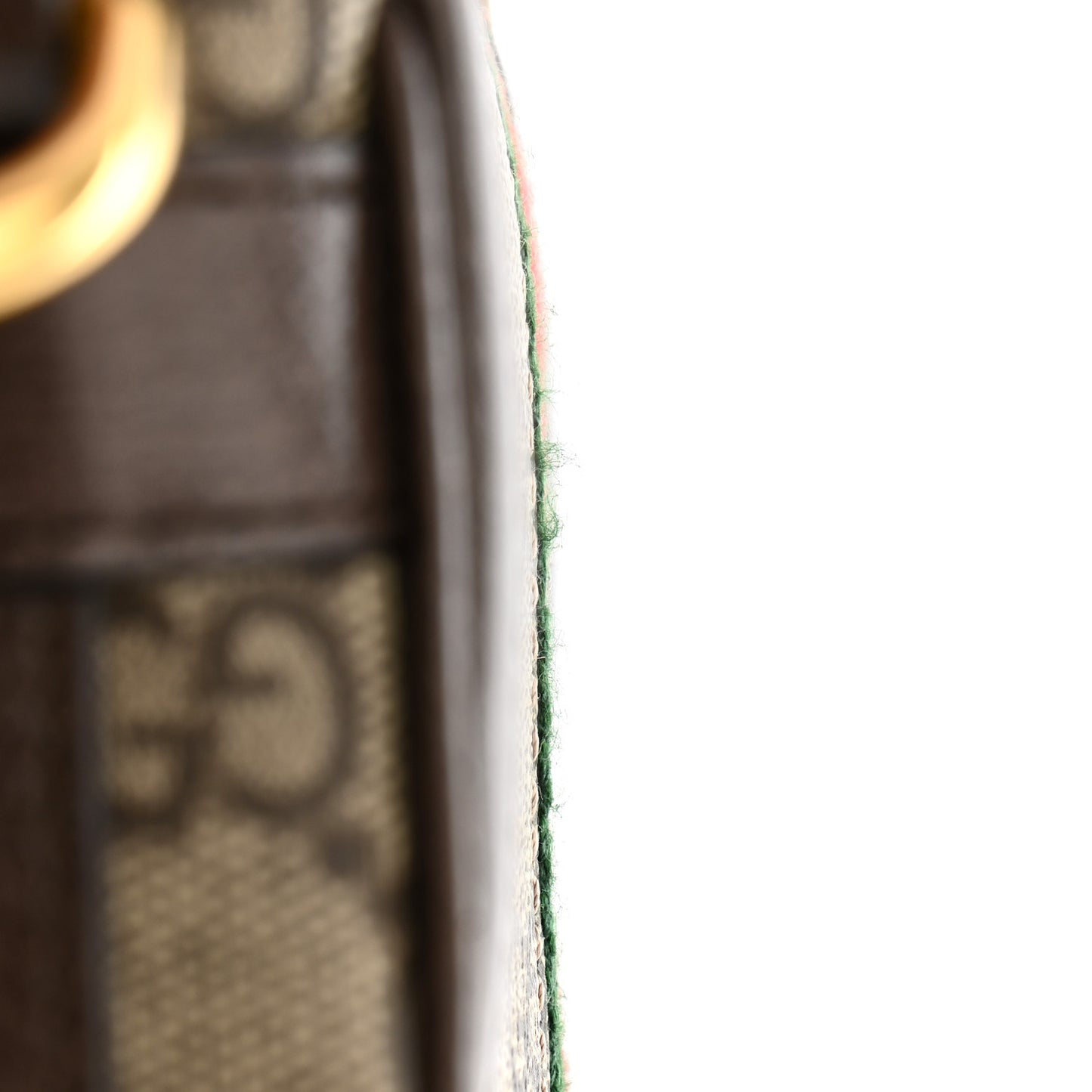 GG Supreme Monogram Web Mini Ophidia Flap Shoulder Bag Brown