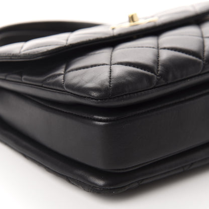 Chanel Lambskin Quilted Small Trendy CC Dual Handle Flap Bag Black 6 of 11