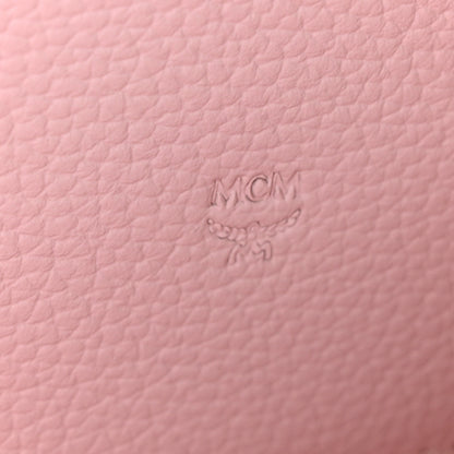 MCM Visetos Large Zip Around Wallet Pink 6 of 6