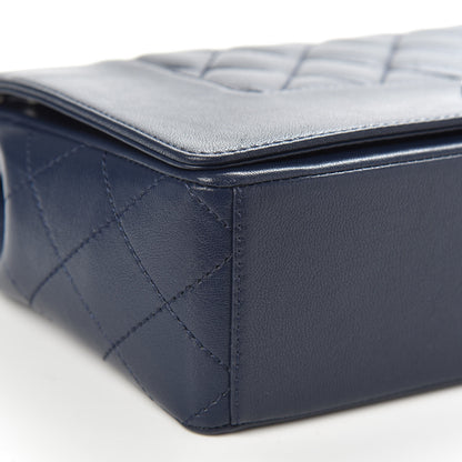 Chanel Sheepskin Quilted Medium Vintage Mademoiselle Flap Dark Navy 8 of 14