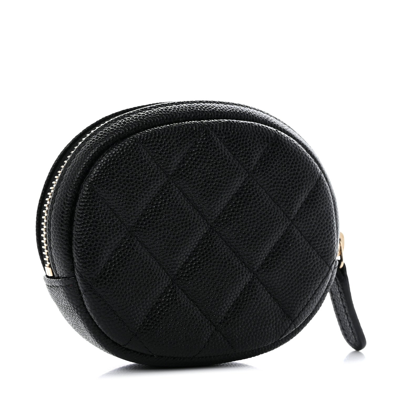 Chanel Caviar Quilted Zip Around Classic Coin Purse Black 3 of 8