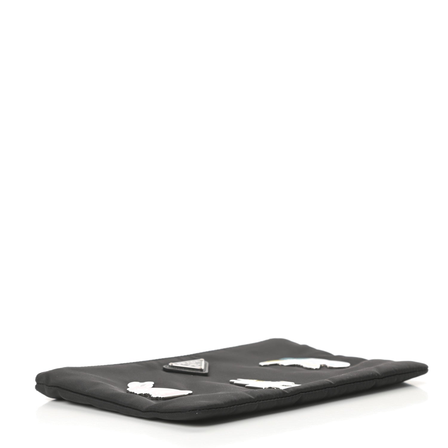 Prada Tessuto Nylon Smalto Pouch Black 4 of 8