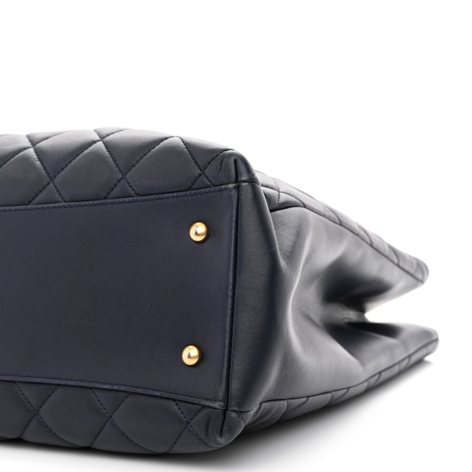 Chanel Lambskin Quilted Trendy CC Shopping Tote Navy 10 of 10