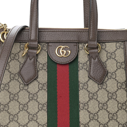 Gucci GG Supreme Monogram Small Ophidia Tote Bag Brown 8 of 14