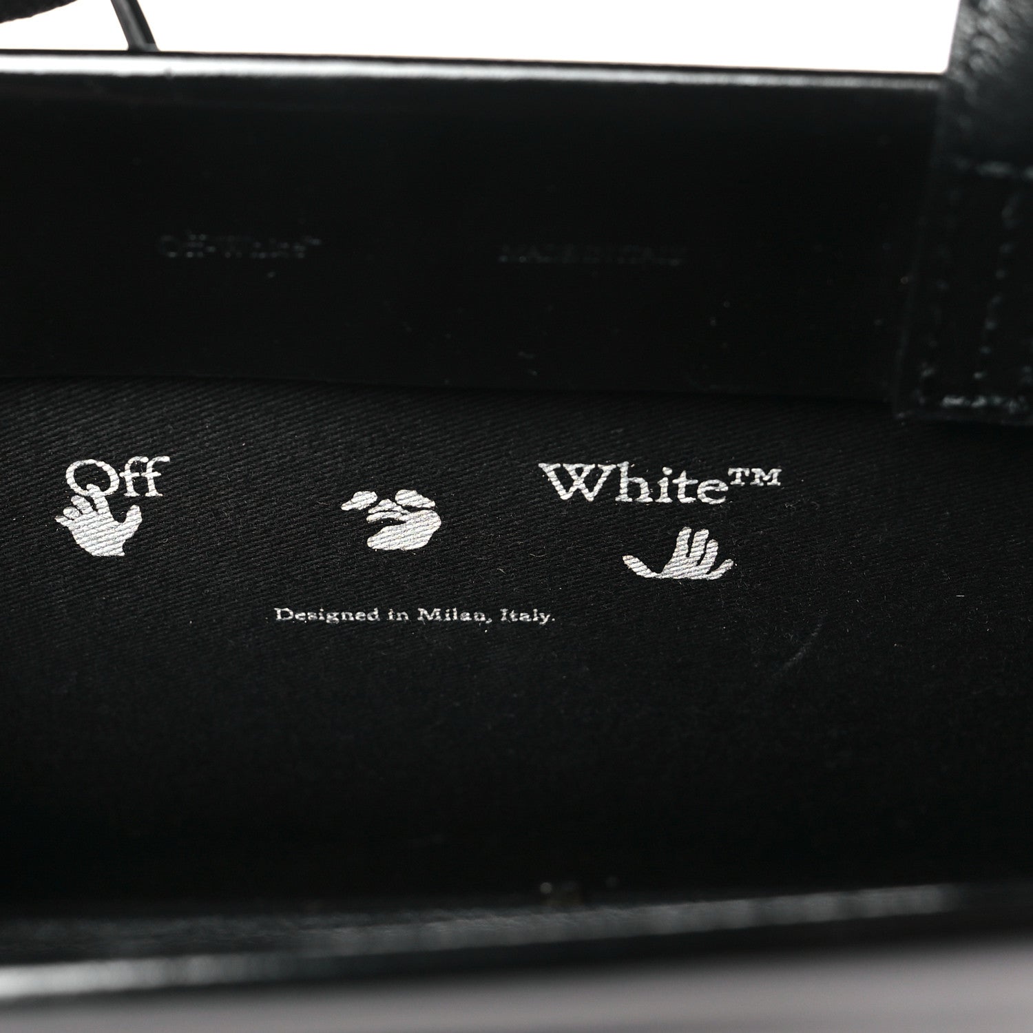 Off-White Patent Calfskin Logo Box Bag Black 6 of 10