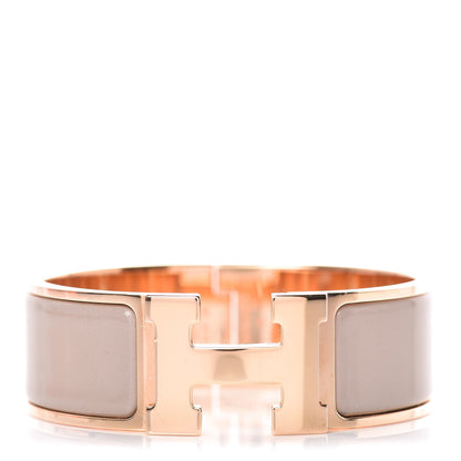 Hermes Enamel Wide Clic Clac H Bracelet PM Marron Glace 1 of 7