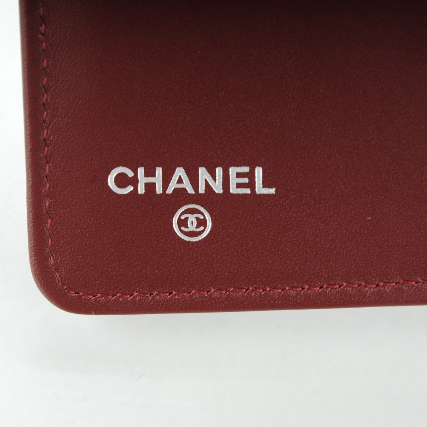Chanel Caviar Quilted Zipped Pocket Wallet Dark Red 6 of 8