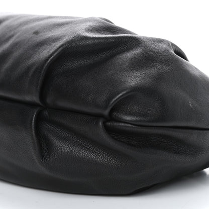 Prada Soft Calfskin Pleated Hobo Black 9 of 9
