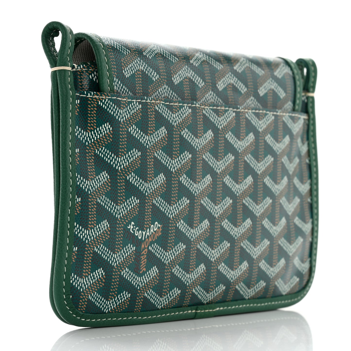 Goyardine Plumet Wallet Clutch Green