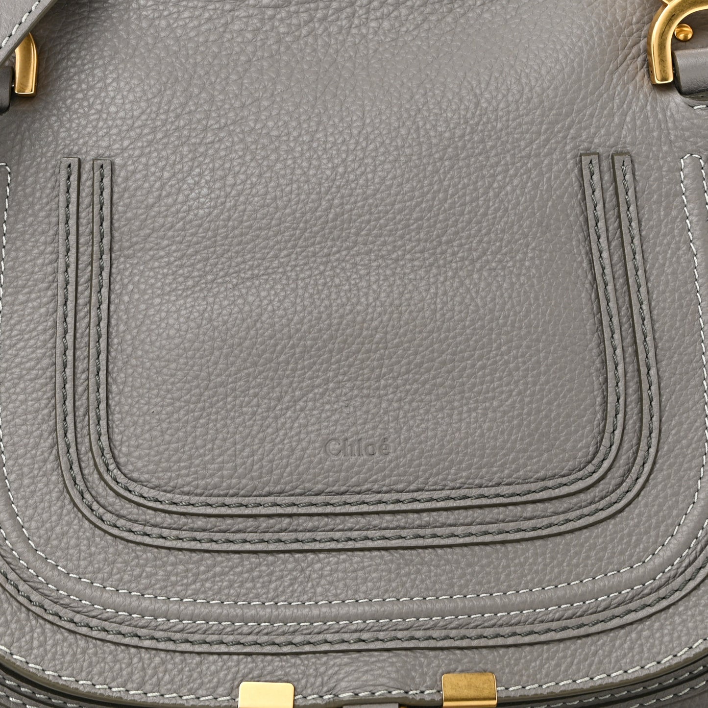 Calfskin Medium Marcie Satchel Cashmere Grey