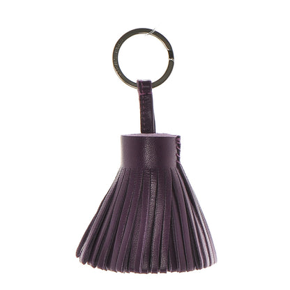 Hermes Lambskin Carmen Tassel Key Holder Violet 1 of 3