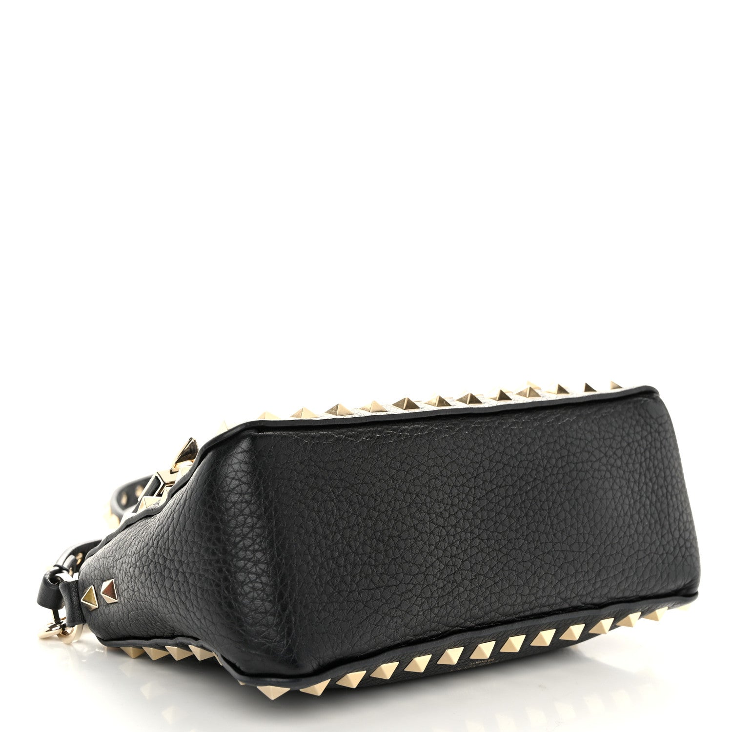 Valentino Garavani Grained Calfskin Small Rockstud All Over Crossbody Bag Black 4 of 9