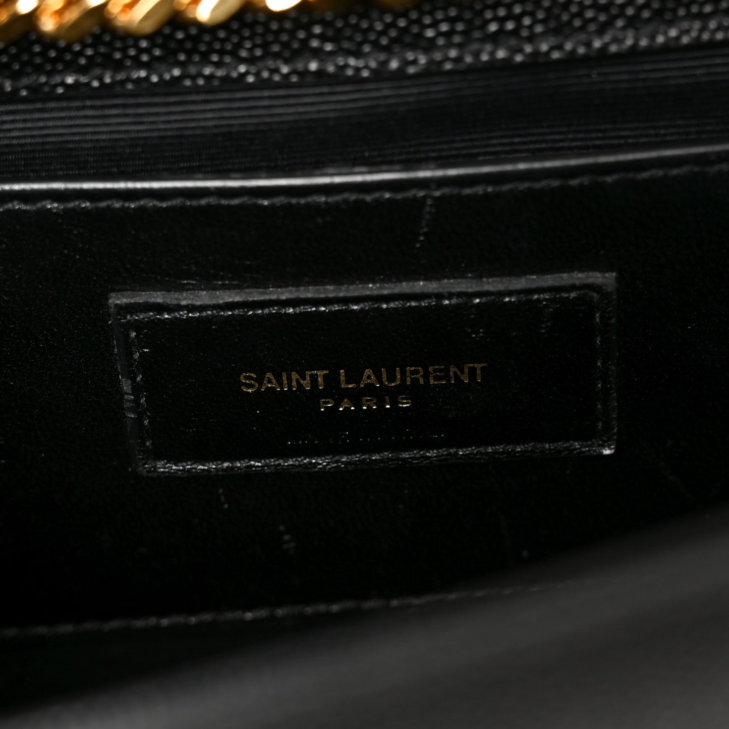 Grain De Poudre Medium Classic Monogram Kate Satchel Black
