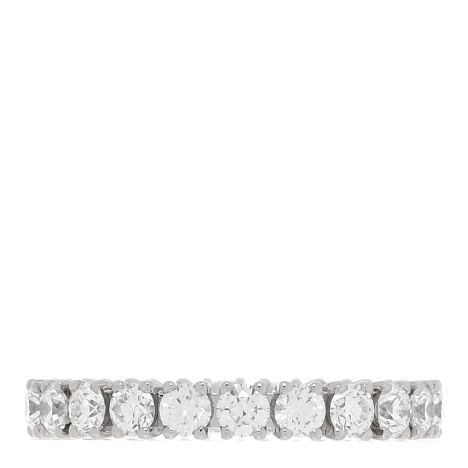 Cartier Platinum Diamond 1.32ctw 3mm Destinée Wedding Band Ring 53 6.25 3 of 5