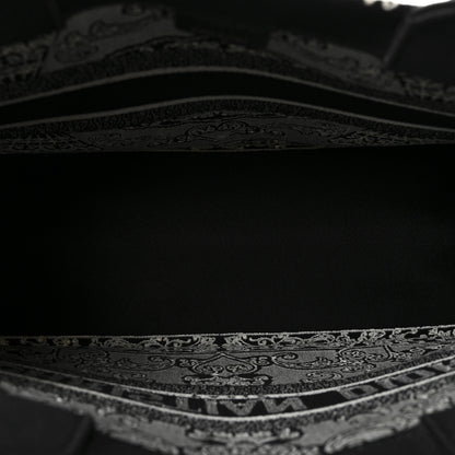 Christian Dior Canvas Embroidered Medium Ornamental Cornely Effect Book Tote Black White 5 of 9