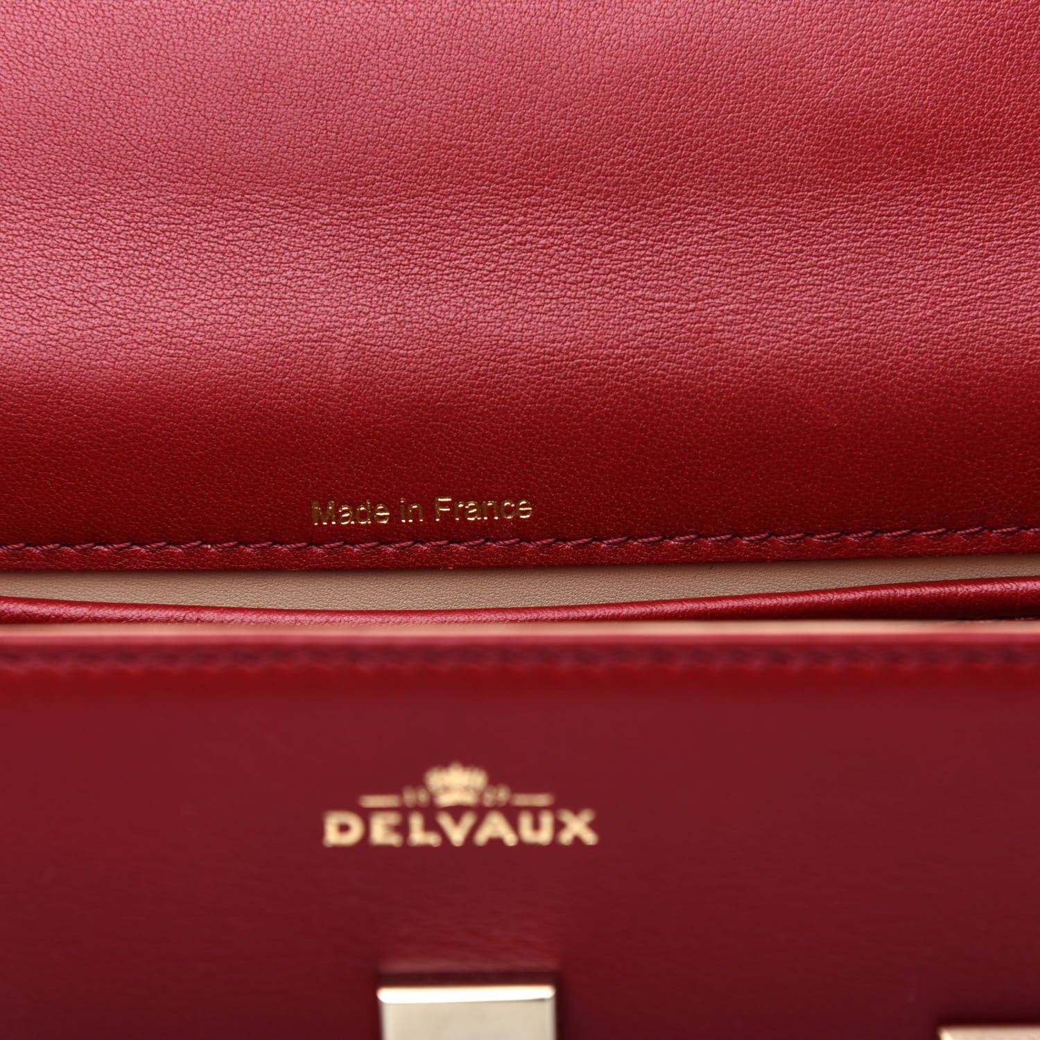 Delvaux Calfskin Mini Tempete Satchel Red 7 of 10