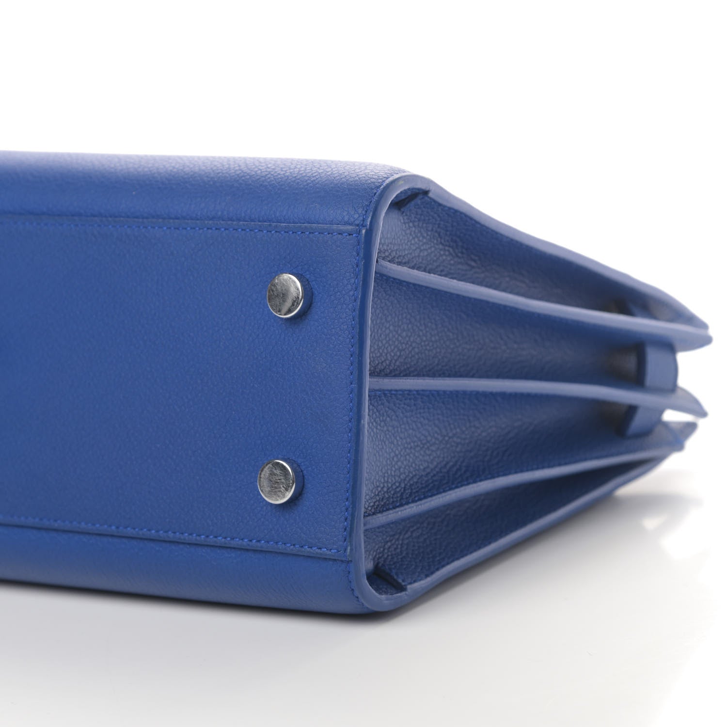Saint Laurent Grained Calfskin Baby Sac De Jour Royal Blue 10 of 14