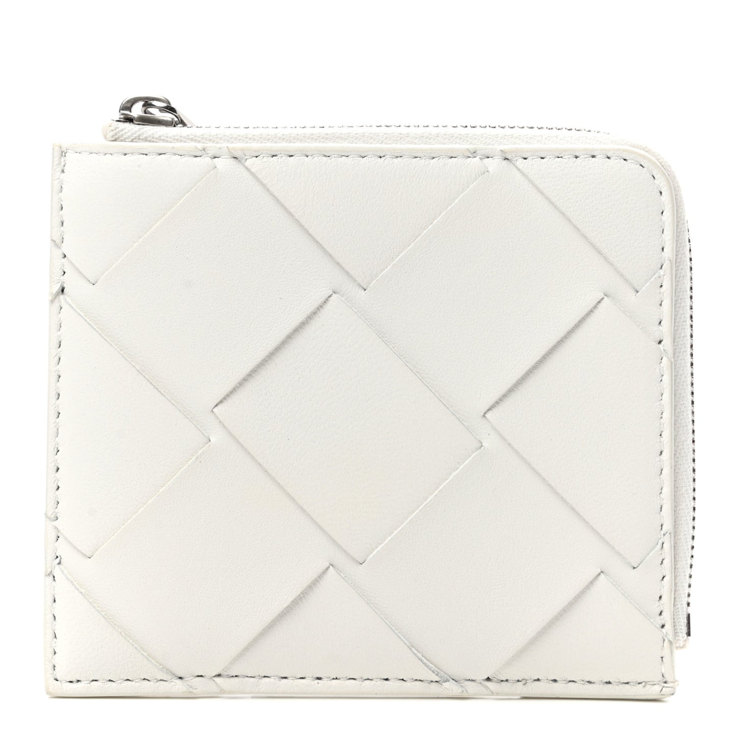 Nappa Maxi Intrecciato Coin Purse White