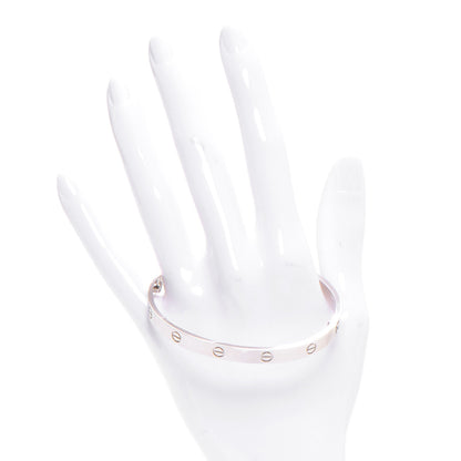 Cartier 18K White Gold LOVE Bracelet 20 2 of 5