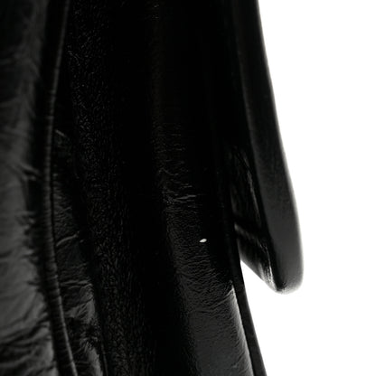 Saint Laurent Crinkled Lambskin Matelasse Monogram Baby Niki Chain Satchel Black 12 of 12