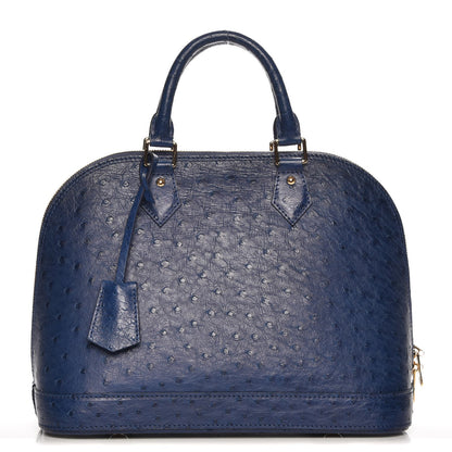 Louis Vuitton Ostrich Alma PM Indigo 1 of 6