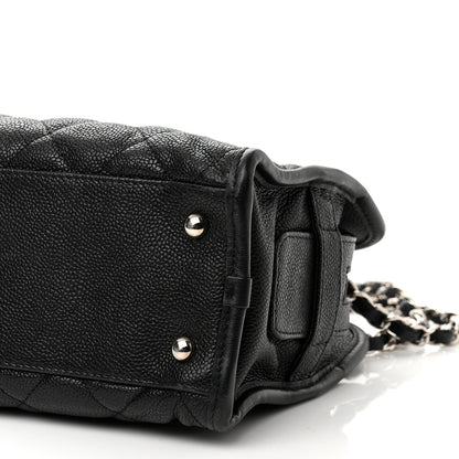 Chanel Caviar Quilted Small French Riviera Tote Black 8 of 13