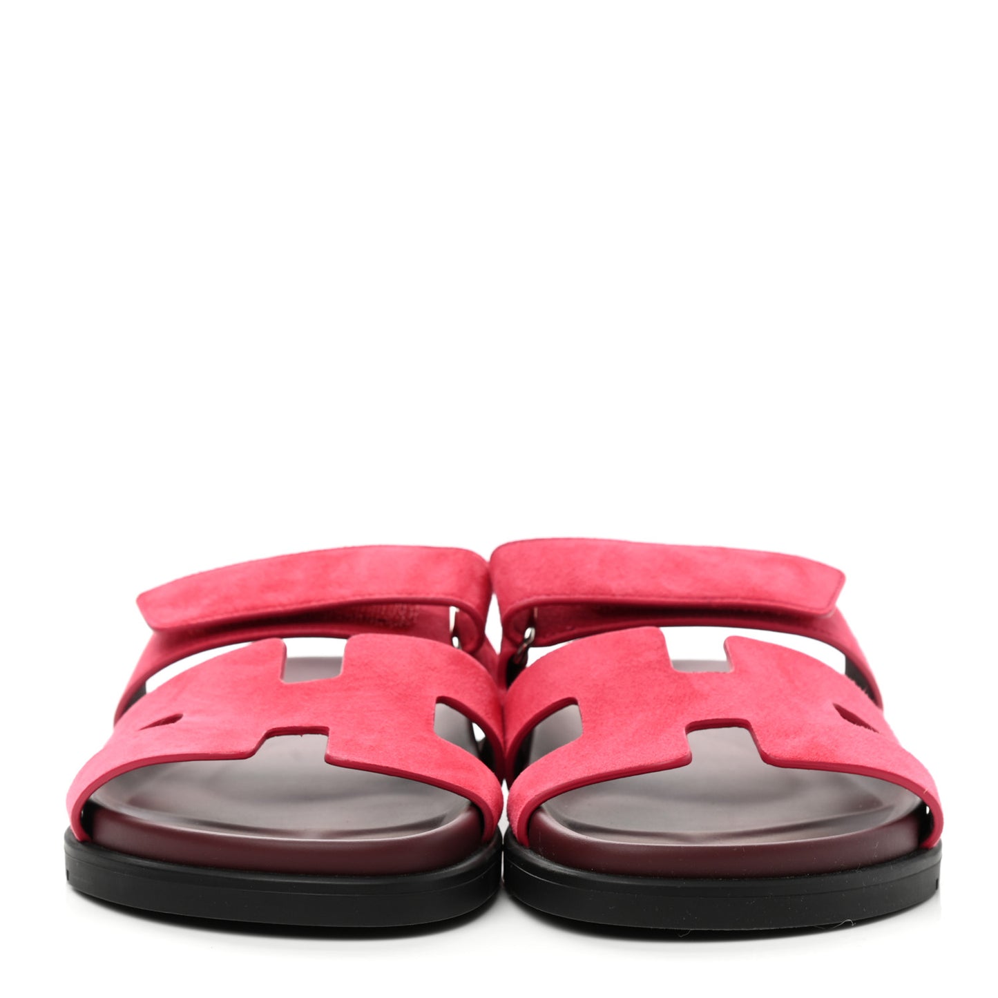 Suede Goatskin Womens Chypre Sandals 37 Rose Framboise