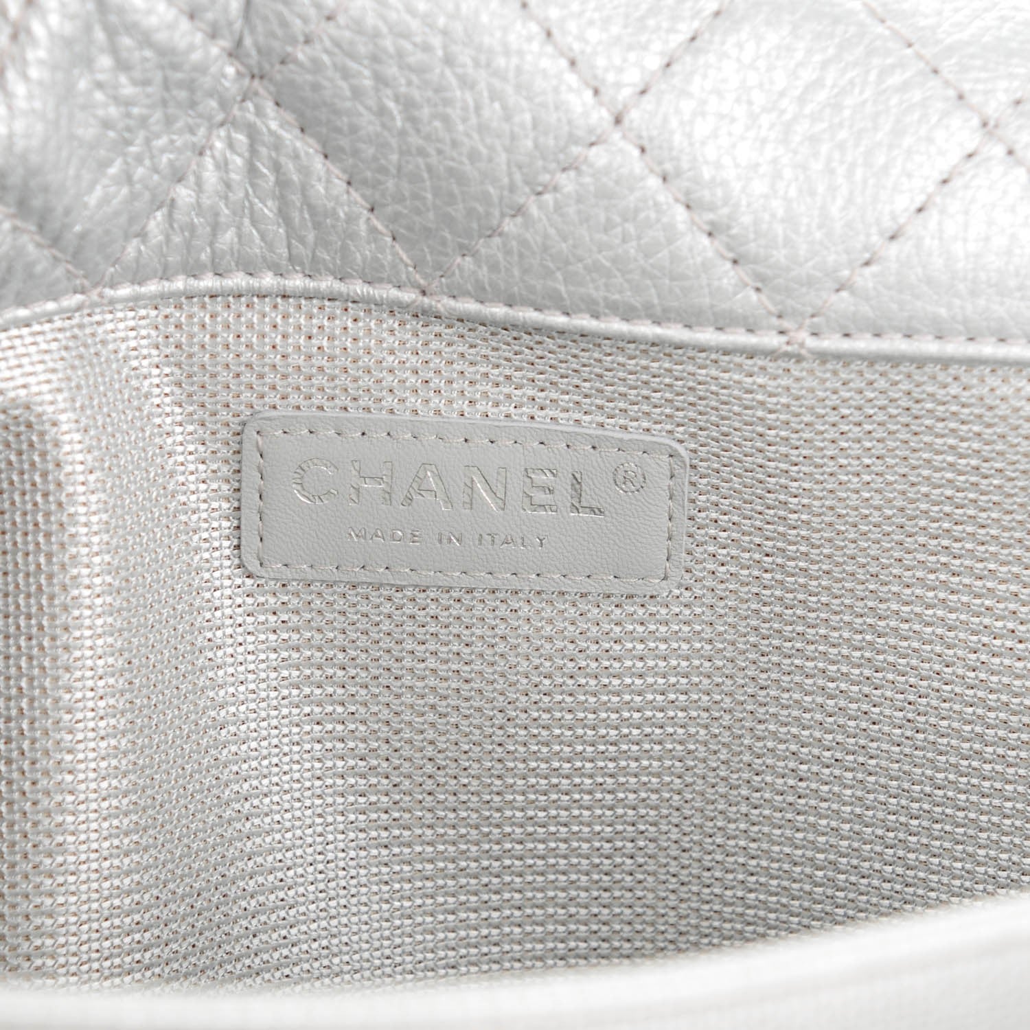 Chanel Calfskin Quilted XXL Travel Flap Bag Silver 6 of 7