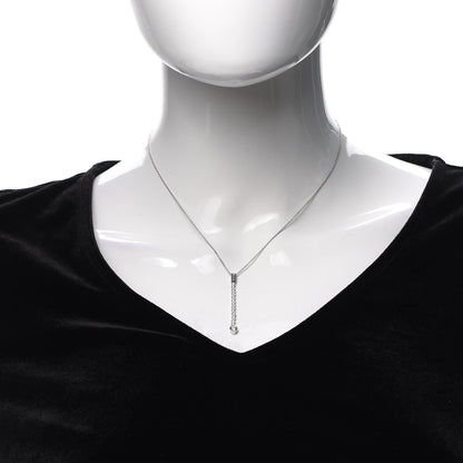 Tiffany Platinum Diamond Jazz Graduated Drop Pendant Necklace 2 of 5