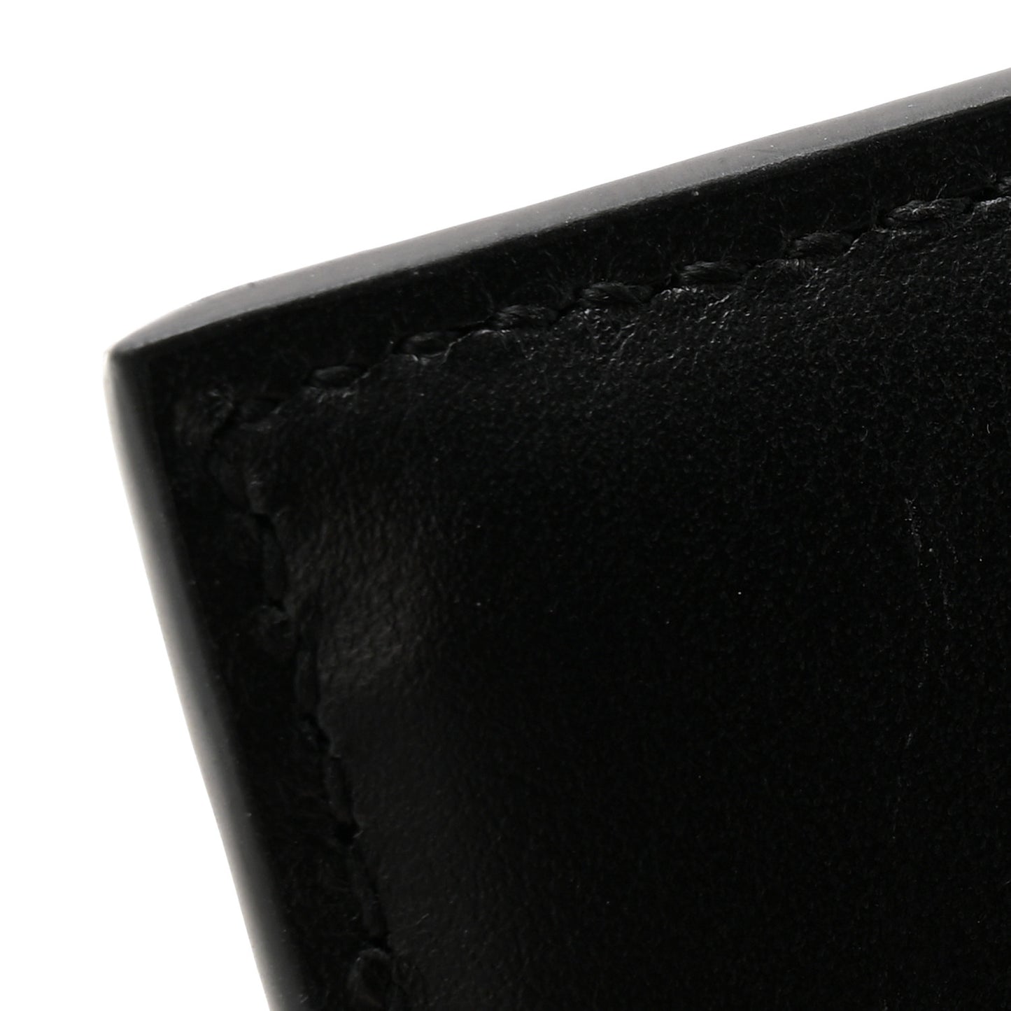 Calfskin GG Matelasse Card Case Wallet Black
