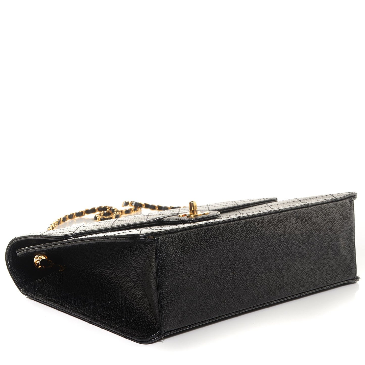 Caviar Jumbo Single Flap Black