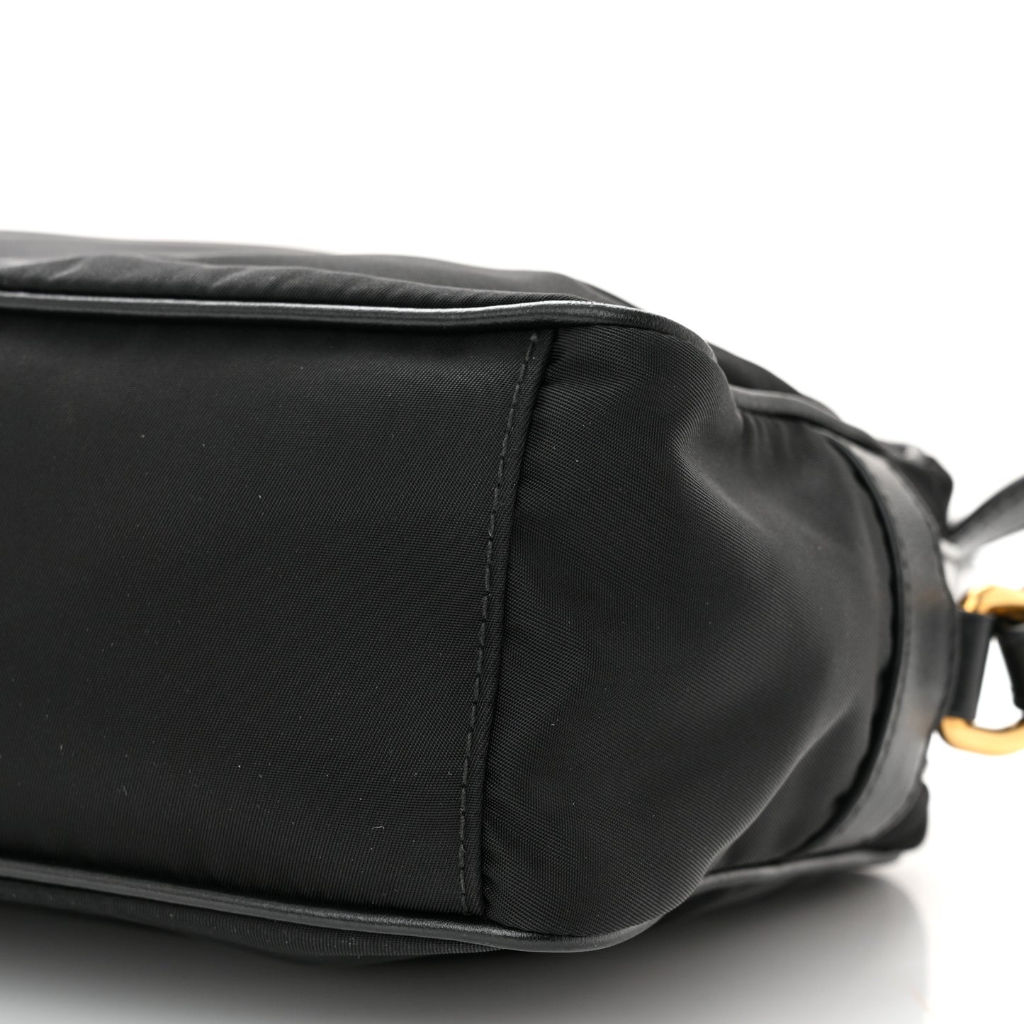 Tessuto Nylon Soft Calf Camera Bag Black