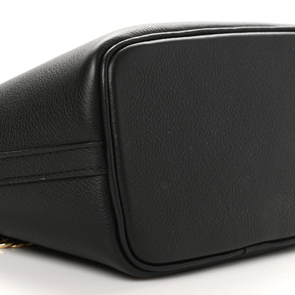 Louis Vuitton Calfskin Lock and Walk Bucket Black 9 of 10