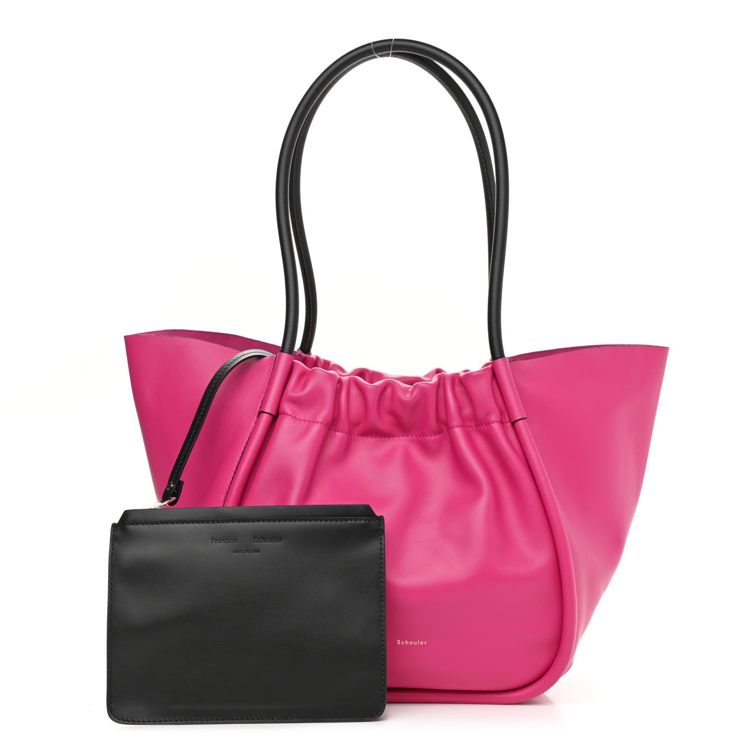 Proenza Schouler Calfskin Large Ruched Tote Fuschia 1 of 12