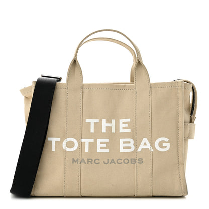 Marc Jacobs Cotton Canvas Medium The Traveler Tote Bag Beige 1 of 15