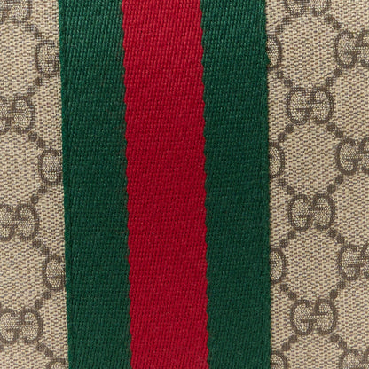 Gucci GG Supreme Monogram Web Messenger Bag Black 10 of 14