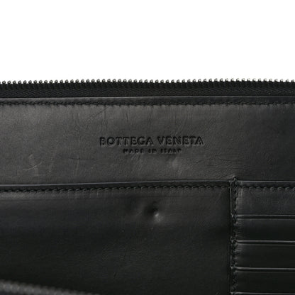 Bottega Veneta Nappa Intrecciato Portfolio Pouch Black Blue 6 of 6
