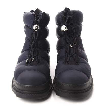 Chanel Nylon CC Short Boots 37.5 Navy Black 2 of 8
