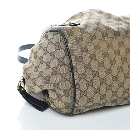 Gucci Monogram Medium Sukey Boston Bag Brown 5 of 12