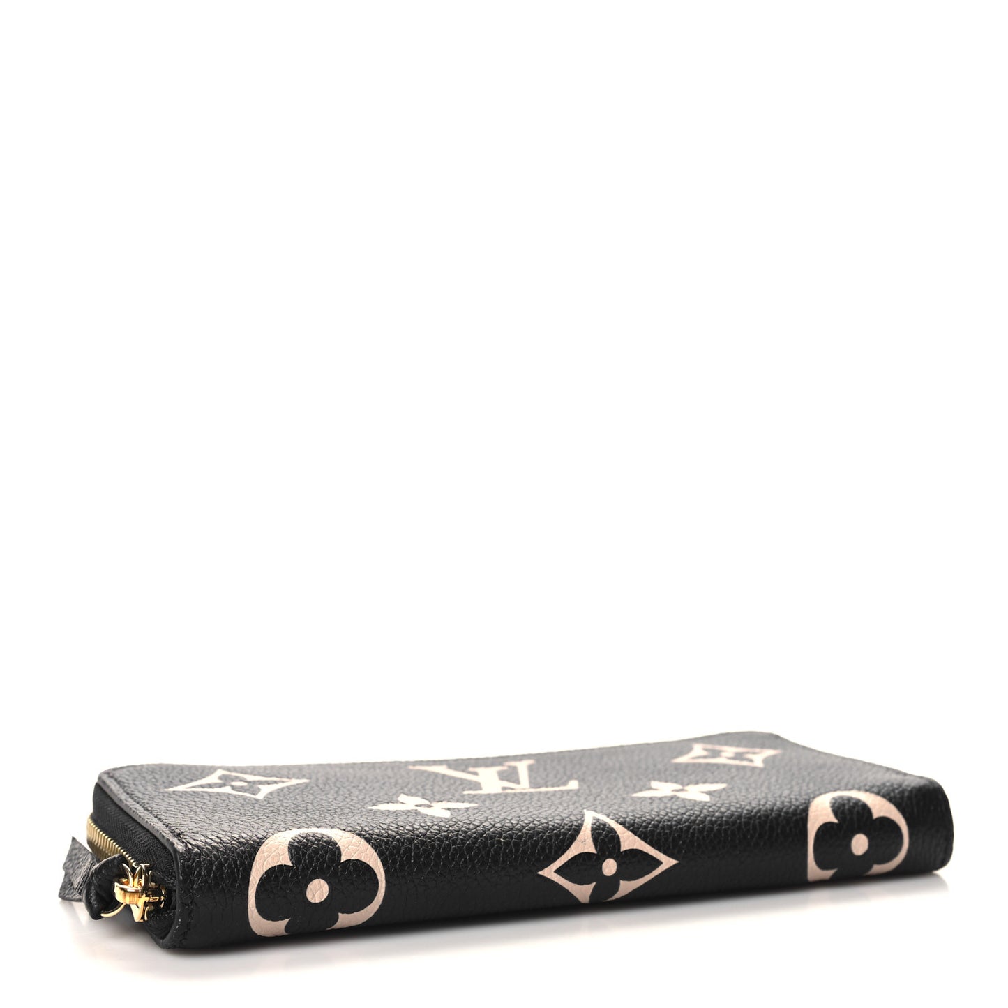 Empreinte Monogram Giant Clemence Wallet Black Beige