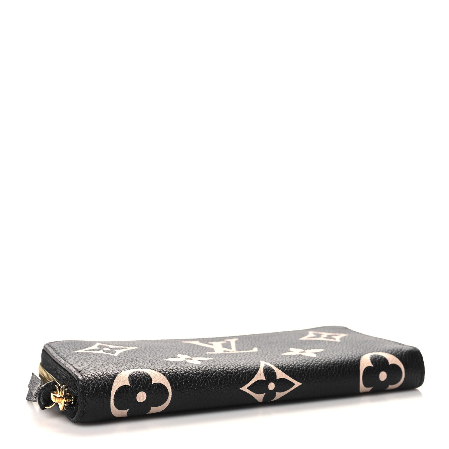 Louis Vuitton Empreinte Monogram Giant Clemence Wallet Black Beige 4 of 7