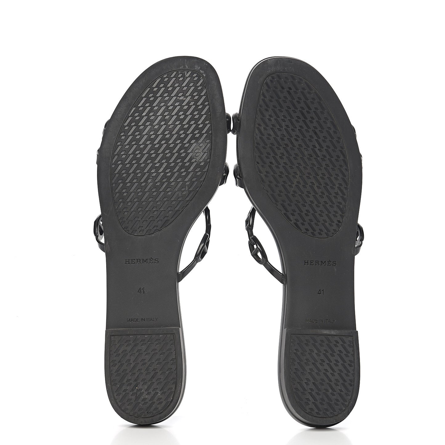 Rubber Chaine d'Ancre Rivage Sandals 41 Black