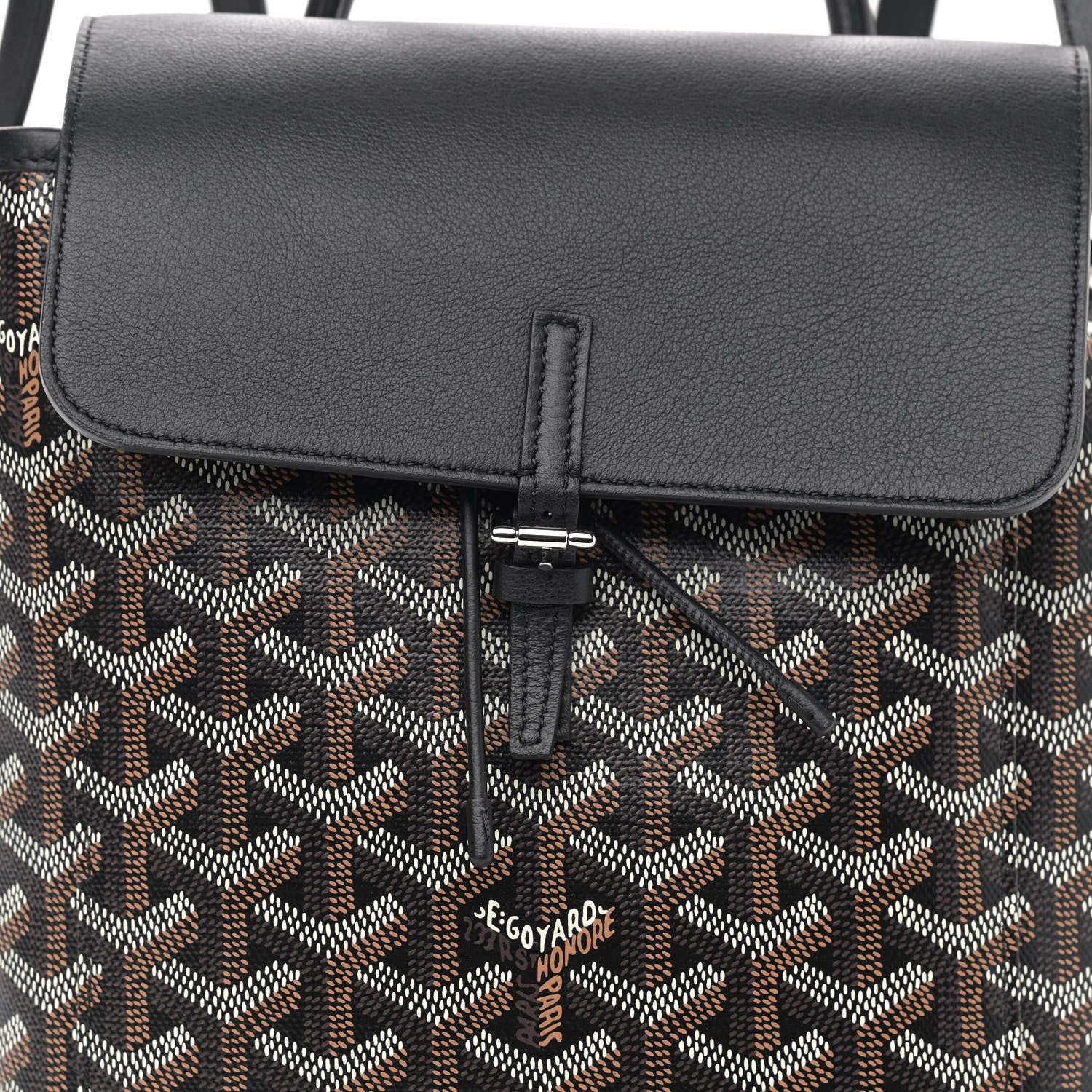 Goyard Goyardine Calfskin Mini Alpin Backpack Black 9 of 9