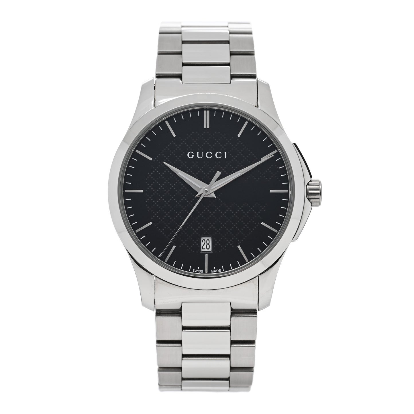 Stainless Steel 38mm G-Timeless Diamante Quartz Watch Black