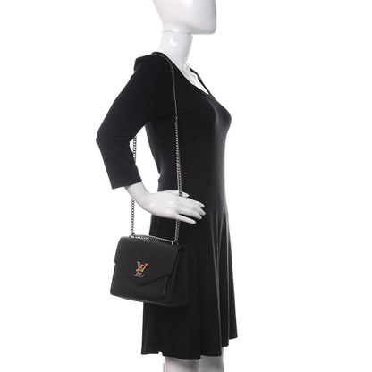Louis Vuitton Soft Calfskin My Lockme Chain Bag BB Black 2 of 10