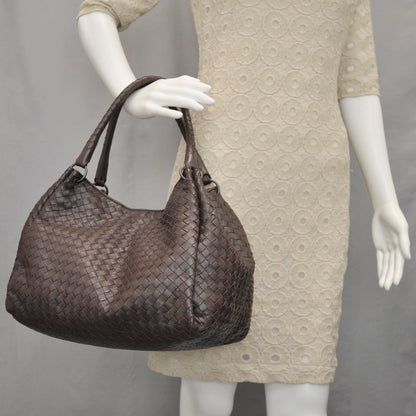 Bottega Veneta Nappa Intrecciato Parachute Bag Ebano 2 of 10